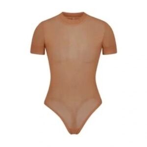 SKIMS Summer Mesh T-Shirt Bodysuit Sienna 2X Nwt